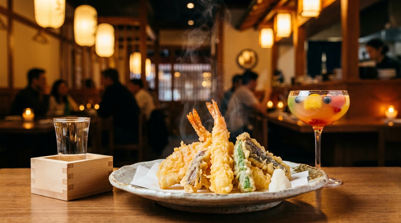 旬の天ぷらを引き立てる！京都ポルタ店こだわりの厳選酒ペアリング