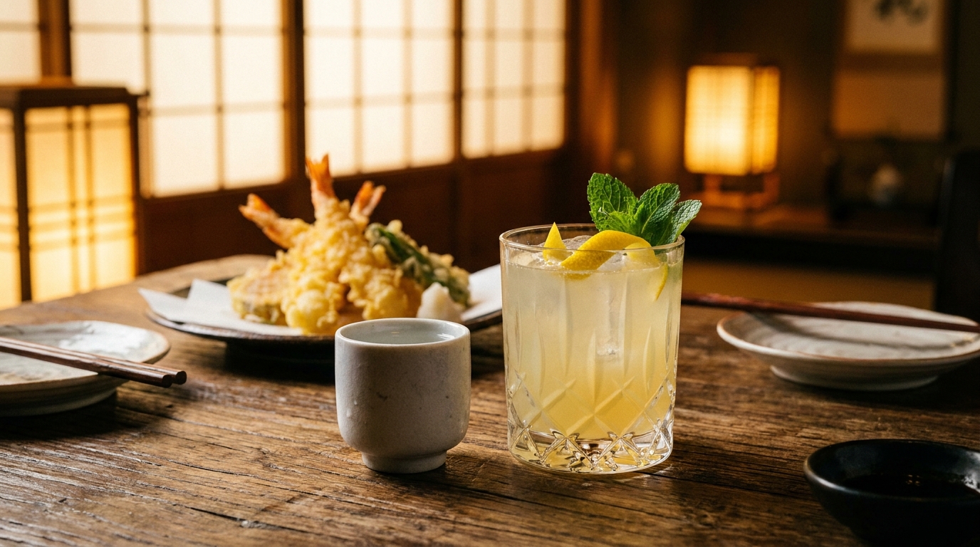 揚げたて天ぷらと相性抜群！ぎん天こだわりの厳選日本酒とドリンク