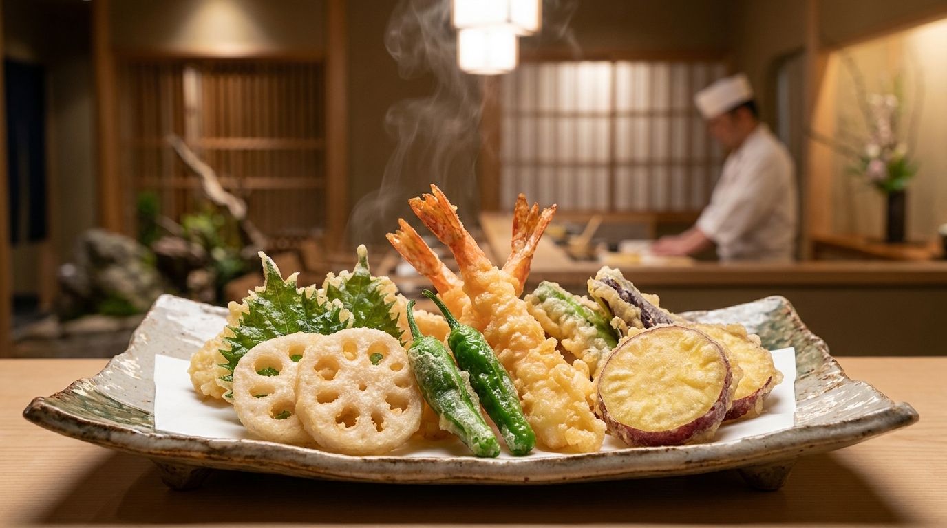 冬の京都で味わう至高の天ぷら。ぎん天。が贈るこだわりの一皿